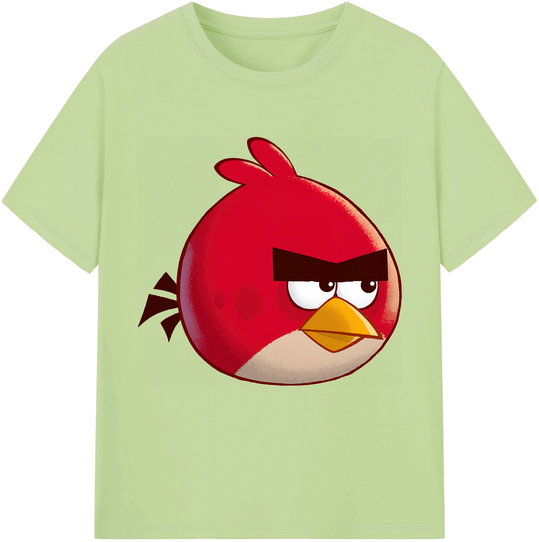 （画像用） Angry Birds アングリーバード 綿100％半袖Tシャツ（フロントプリント）